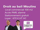 vente local   Moulins 7 000€ 