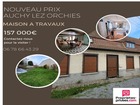vente maison/villa  T5 Auchy-lez-Orchies  189 000€ 