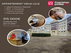 vente appartement  T3 Lille  315 000€ 