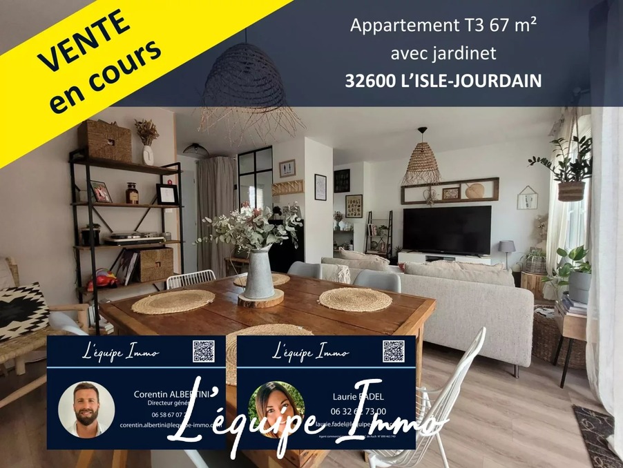 Vente Appartement L ISLE-JOURDAIN 32600 Gers FRANCE